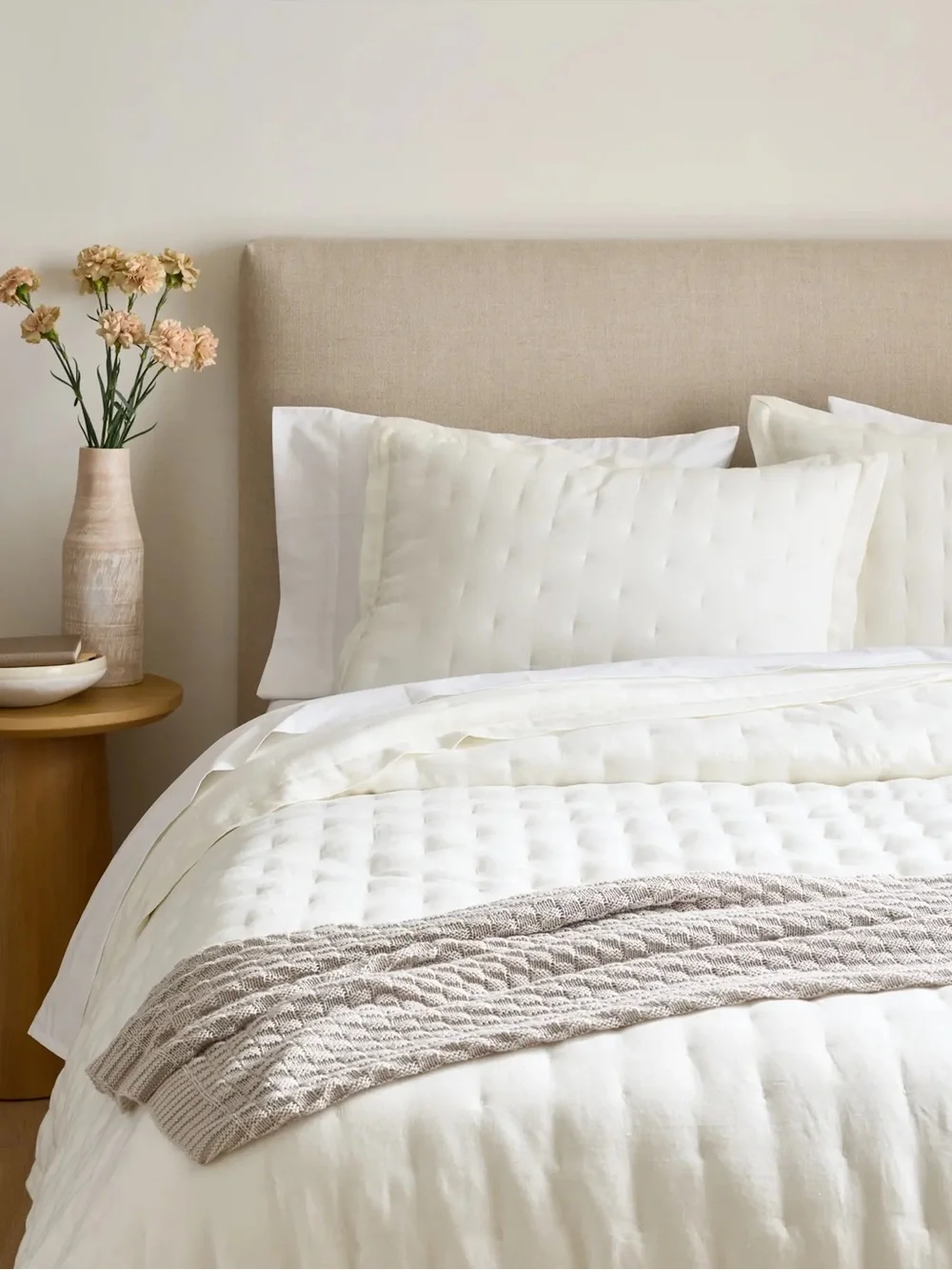 NWT Quince Euro Linen Dream  Pillow Shams Standard Ivory